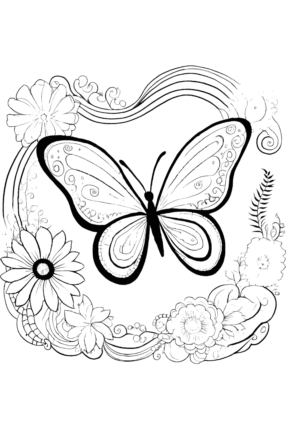 15 cute Butterfly Coloring Pages for Free butterfly coloring pdf