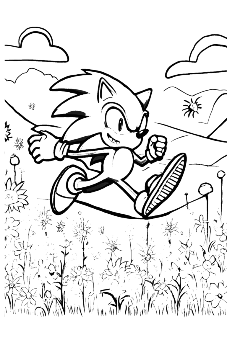 18 CUTE Sonic the Hedgehog Coloring Pages for Download 2 CUTE Sonic the Hedgehog Coloring Pages