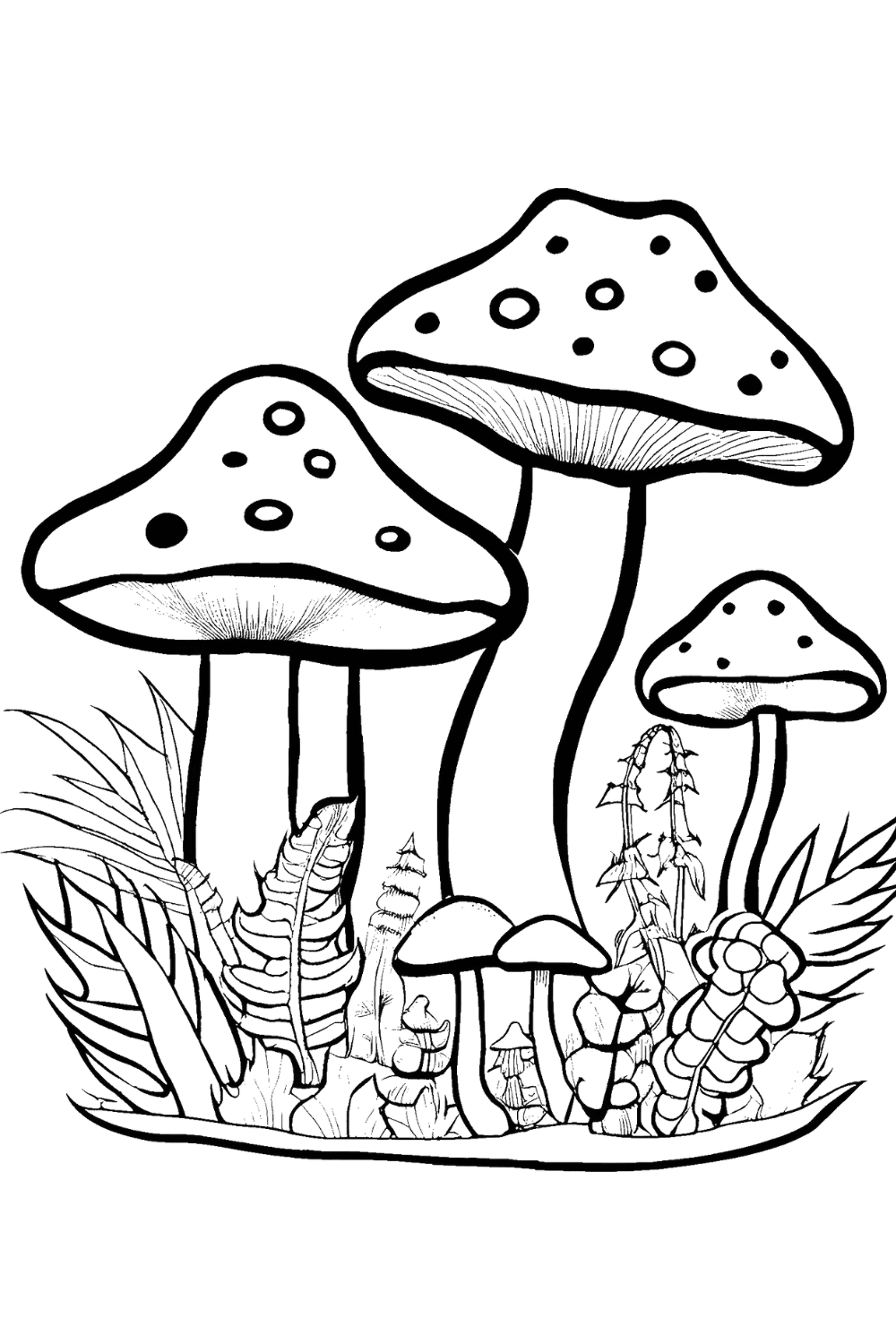 5 cute coloring pages with aesthetic