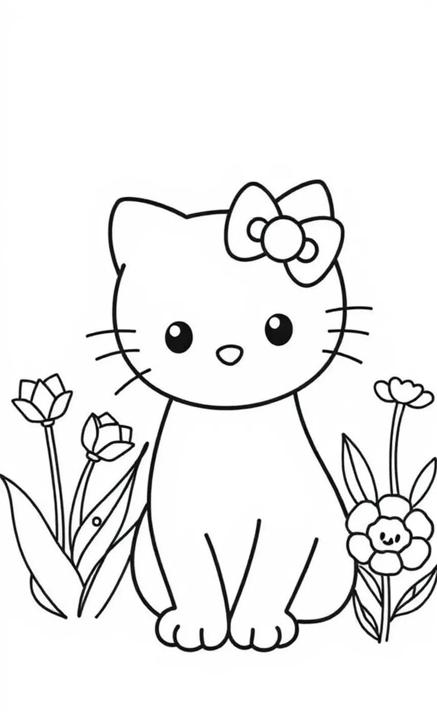 19 Hello Kitty Coloring Pages
