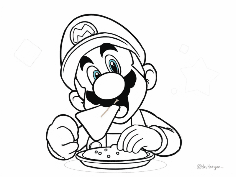 Mario coloring pages
