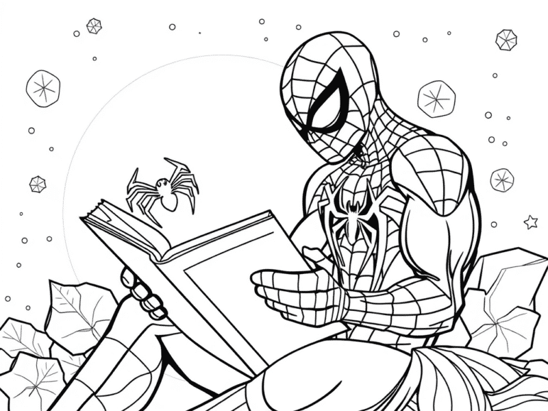 spiderman reading image1