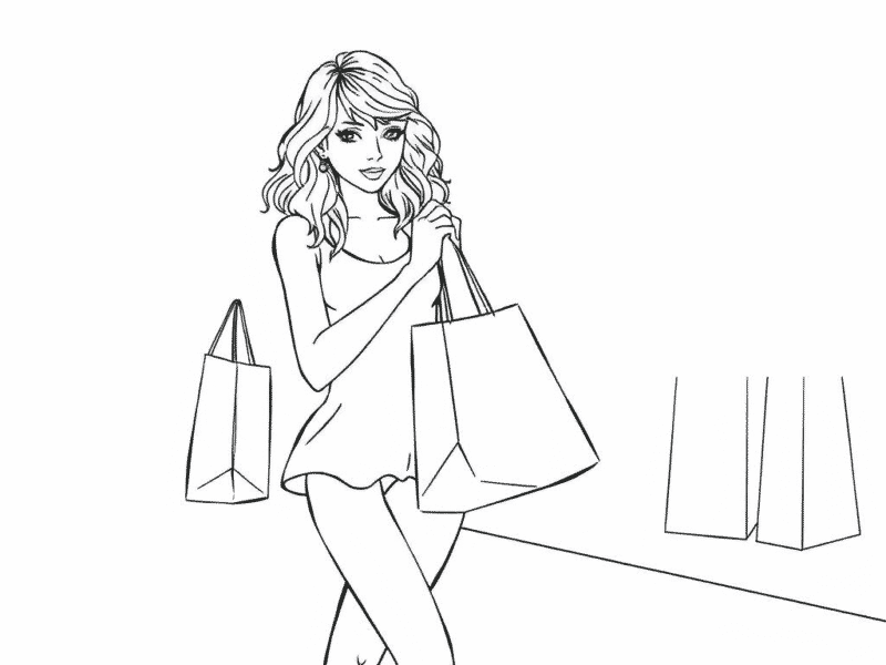 Taylor Swift Coloring Pages printable pd