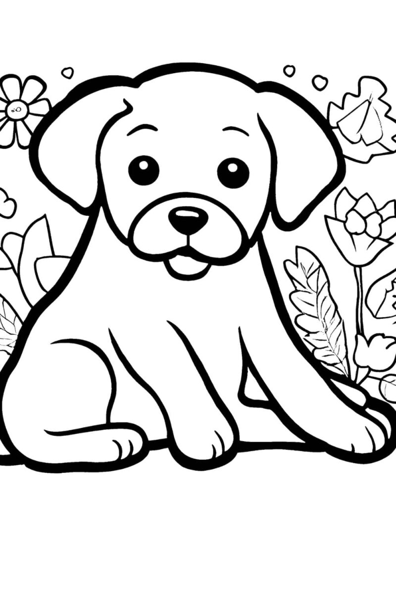 cartoon dog coloring