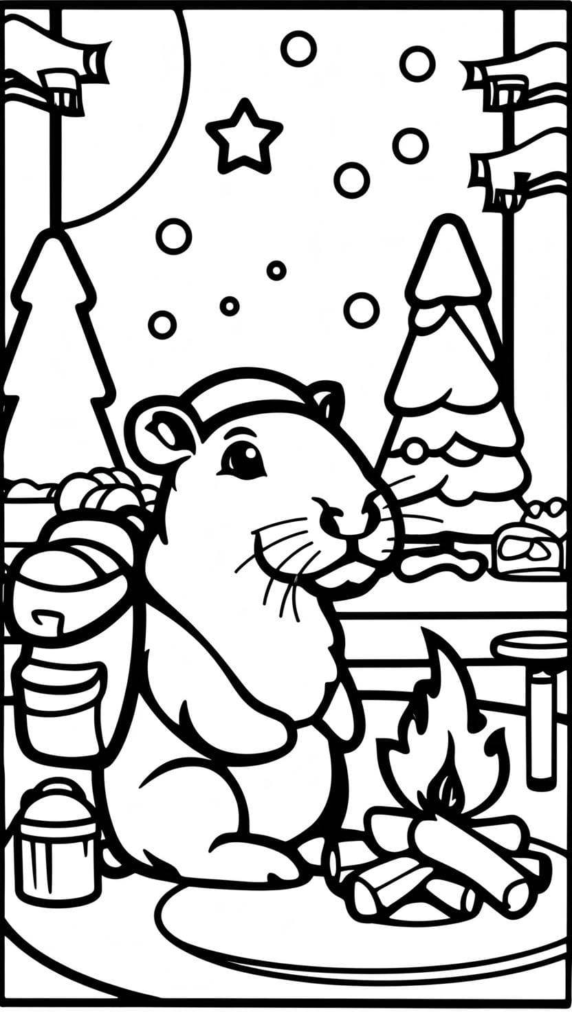 capybara coloring pages kids adults