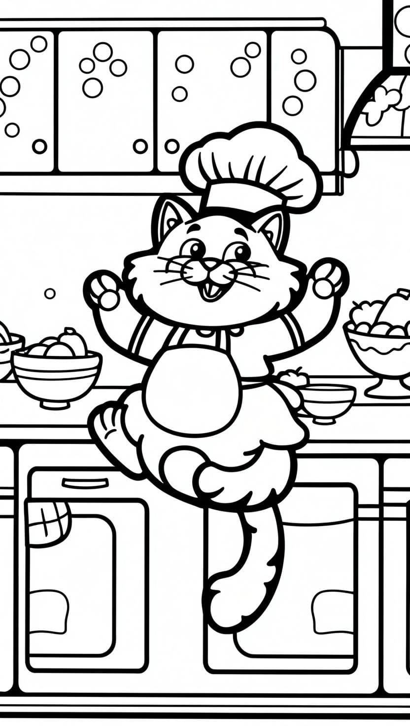 printable cute cat coloring pages