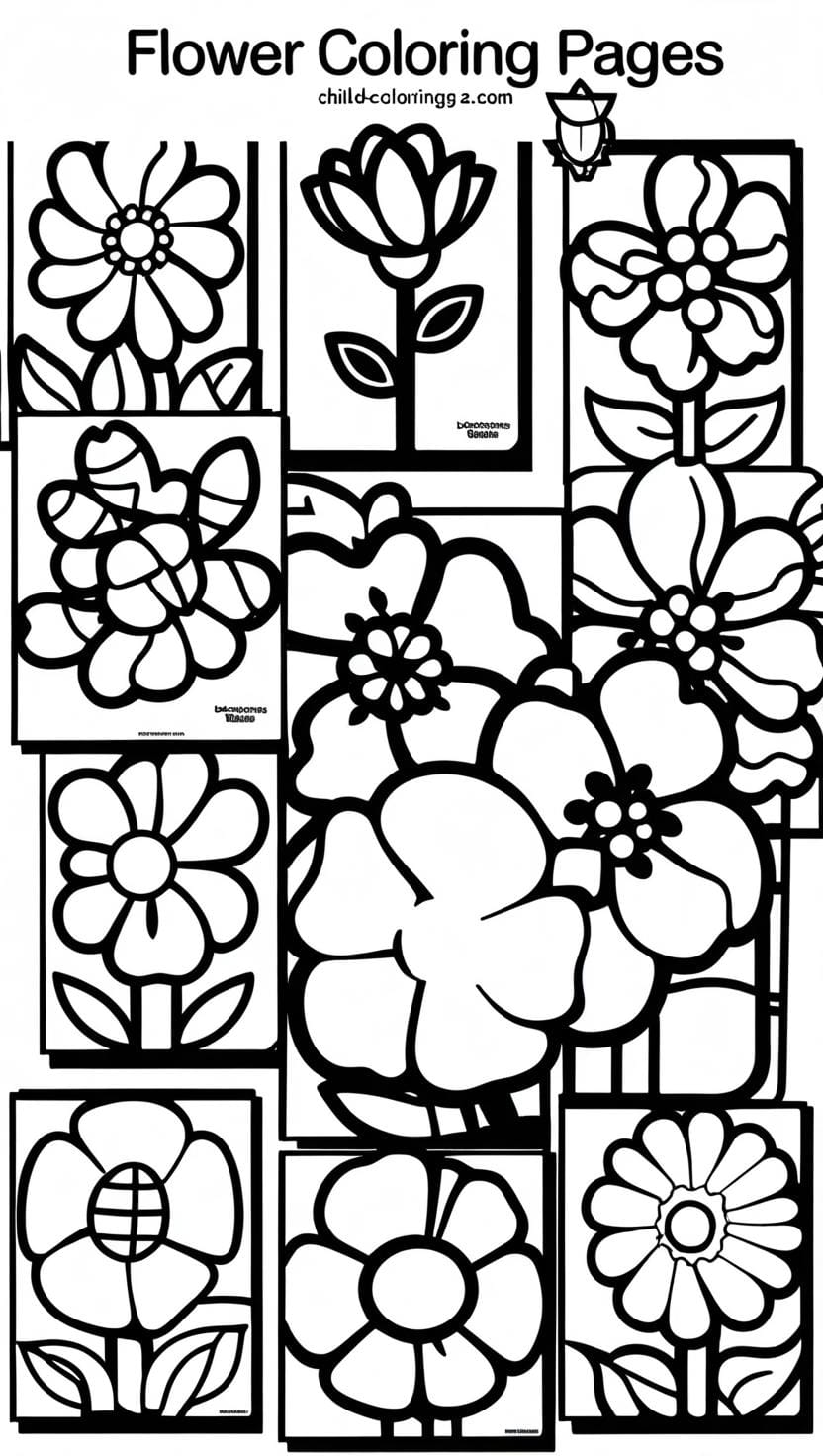 flowers coloring pages (1) Flowers coloring page (2)