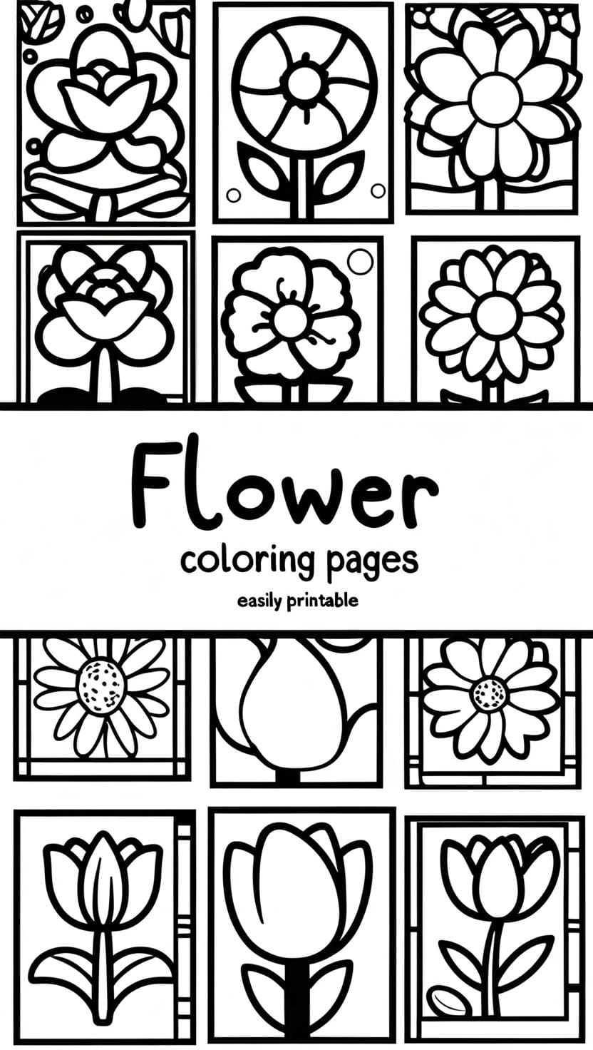 flowers coloring pages flowers coloring pages