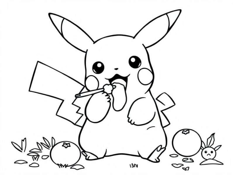 Pikachu Coloring Pages print