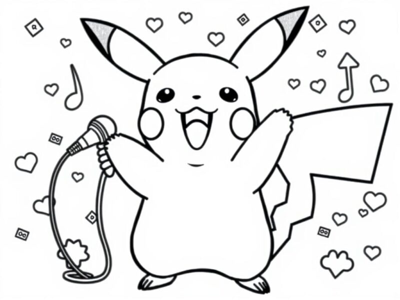 Pikachu Coloring Pages