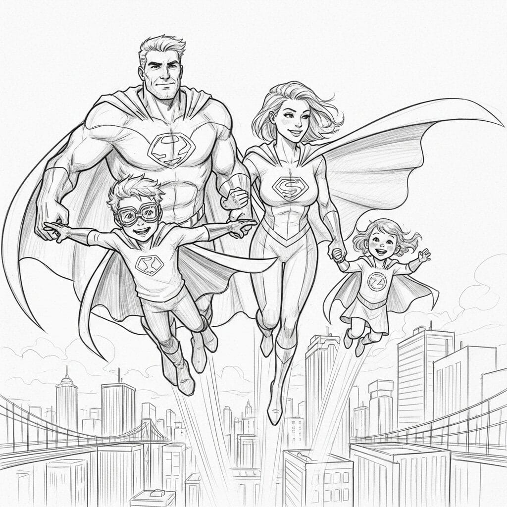 Pencil sketch of a