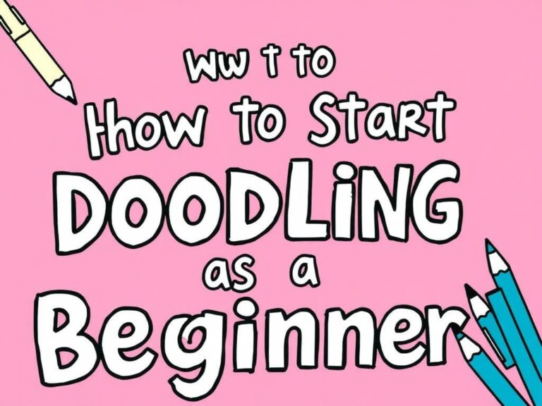 ✏️ How to Start Doodling with Zero Skills: A Beginners guide to simple Drawings 3 a pinterest pin im image1