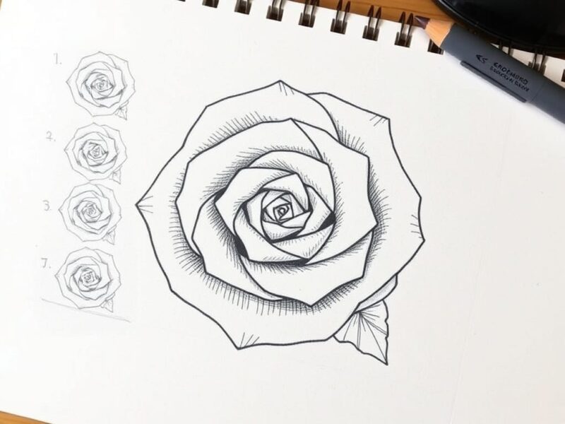 How to Draw Simple Doodle Flowers 3 hand drawn image o image