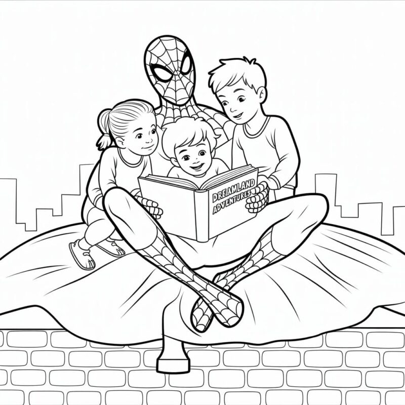 Spiderman Coloring Pages: 13 Relatable Scenes for Women and Kids 3 kids spiderman