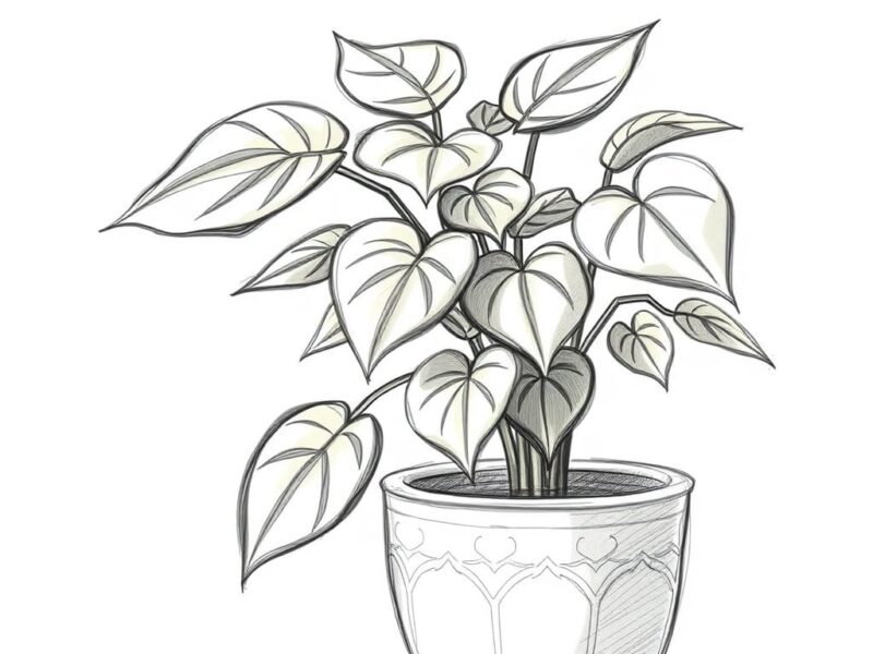 21 Fun Drawing ideas for kids and Adults 2 sketch of a leafy image