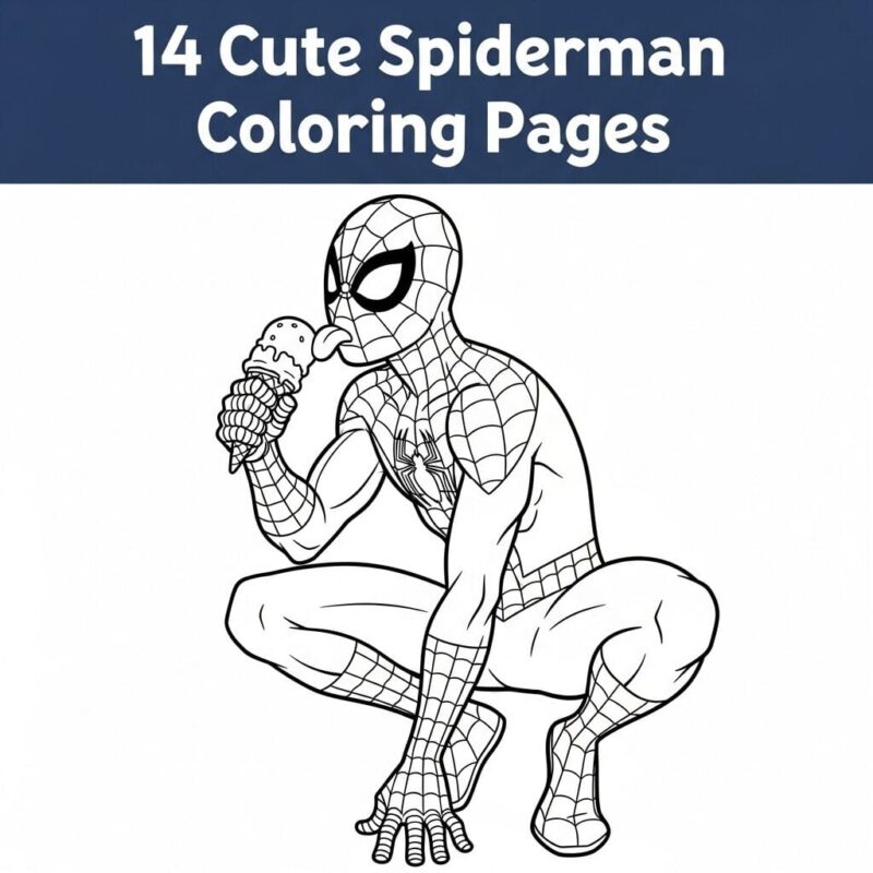 Spiderman Coloring Pages: 13 Relatable Scenes for Women and Kids 7 spiderr