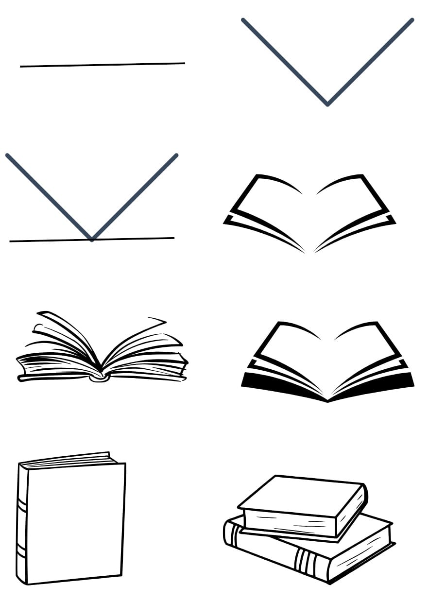 How to Doodle and Draw a Book for beginners 4 GFR