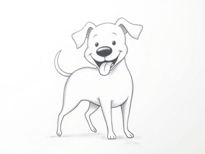 10 Simple Doodle Animals to Draw 2 a pencil drawing image1