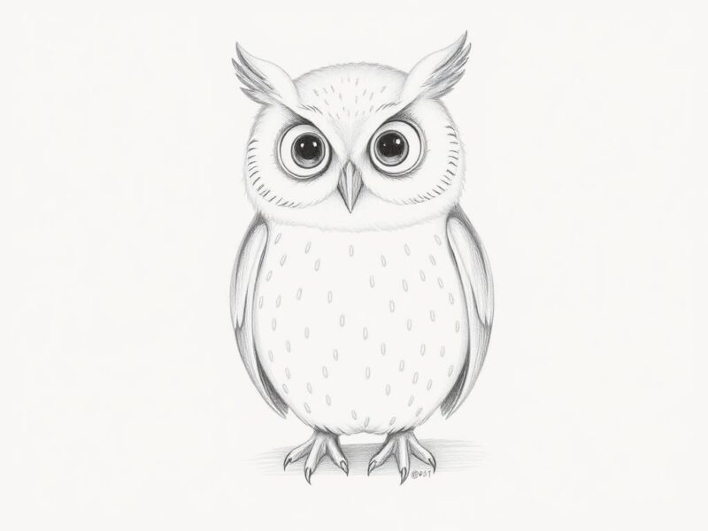 10 Simple Doodle Animals to Draw 4 a pencil drawing image4