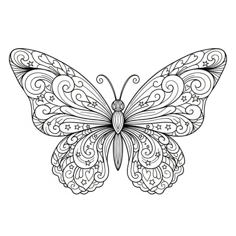 10 Cute and Easy Butterfly Doodle Drawings 3 butpp2