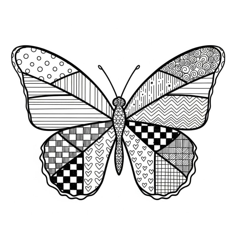 10 Cute and Easy Butterfly Doodle Drawings 11 bvpt