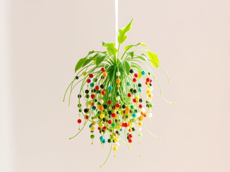 12 Beaded Plants Ideas tutorial : Create Your Own Colorful Garden 7 hanging beaded pl image