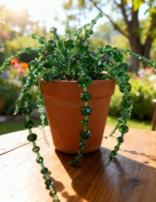 How to Made a DIY Beaded Plant tutorial image (6)
