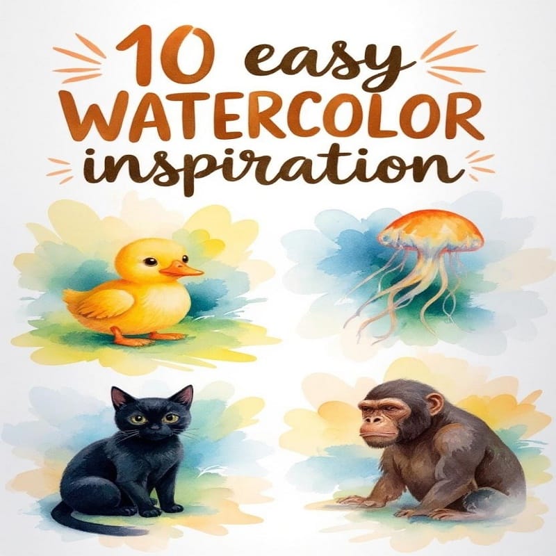 10 Easy Watercolor Paintings for Beginners 1 inspiration watercolor
