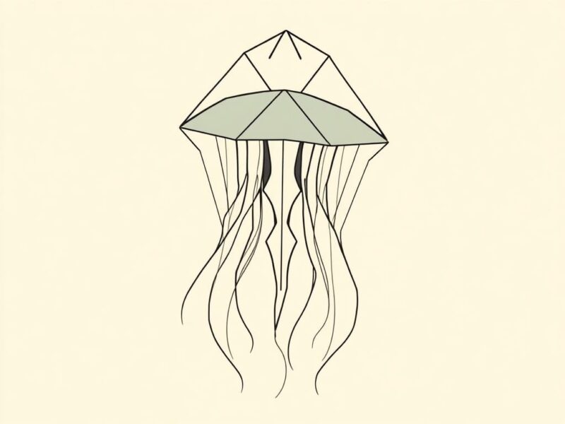 jellyfish made fro image