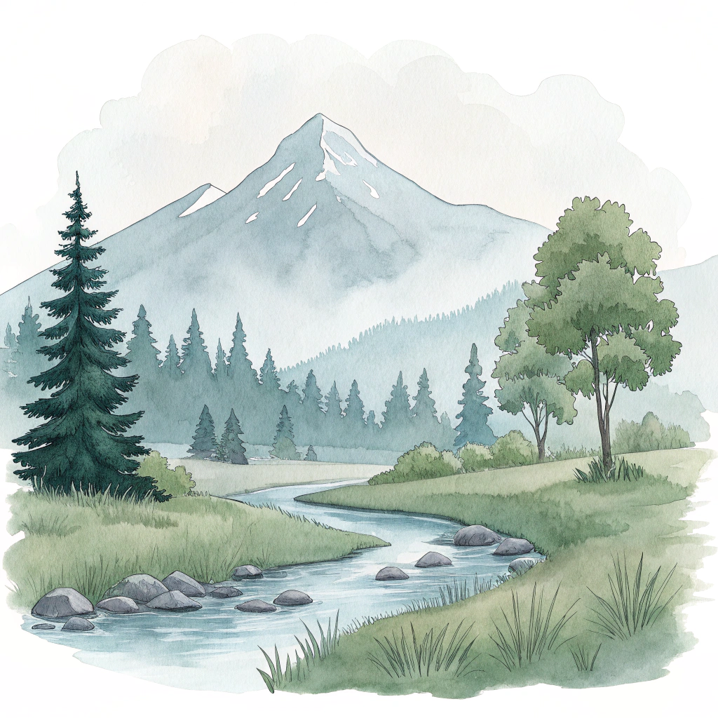 10 Easy Watercolor Paintings for Beginners 5 landscape2