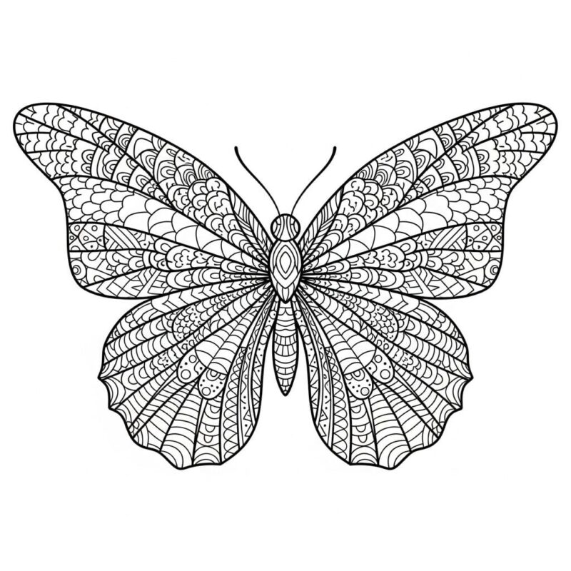 10 Cute and Easy Butterfly Doodle Drawings 6 mnb