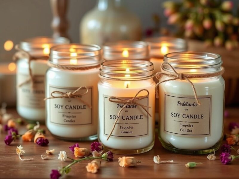 rustic soy candles image