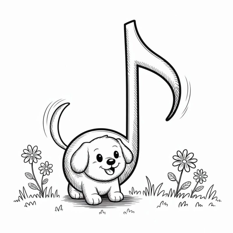 10 Cute Music Notes Doodle drawing Ideas 7 upms