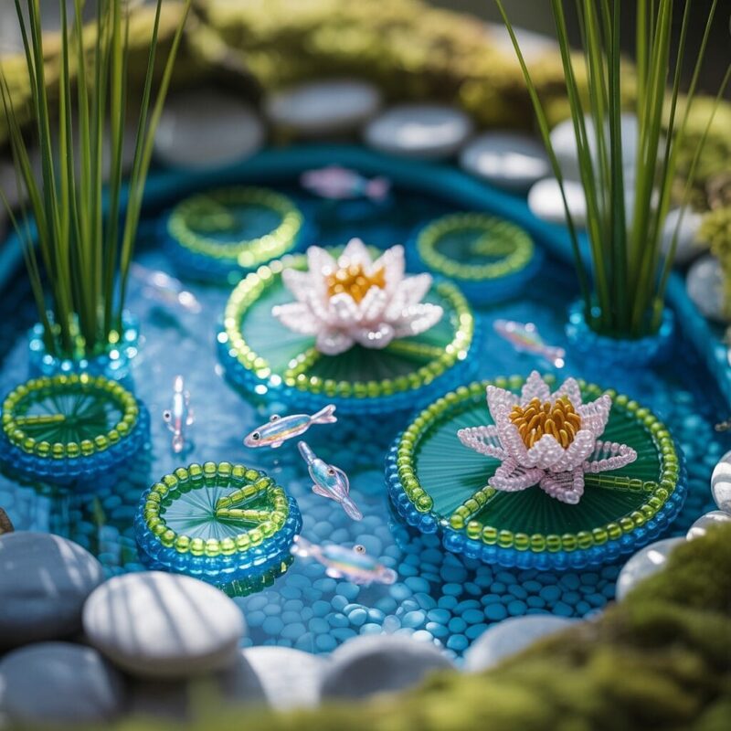 12 Beaded Plants Ideas tutorial : Create Your Own Colorful Garden 11 watr