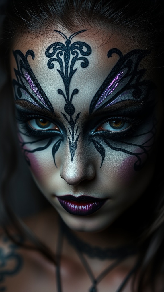 dark butterfly in image