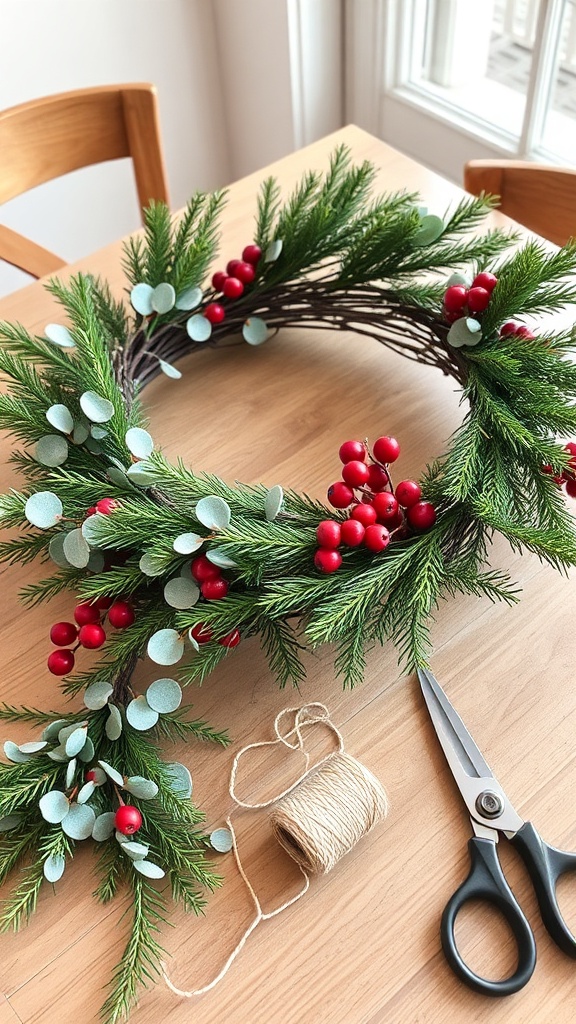 diy winter wreath image
