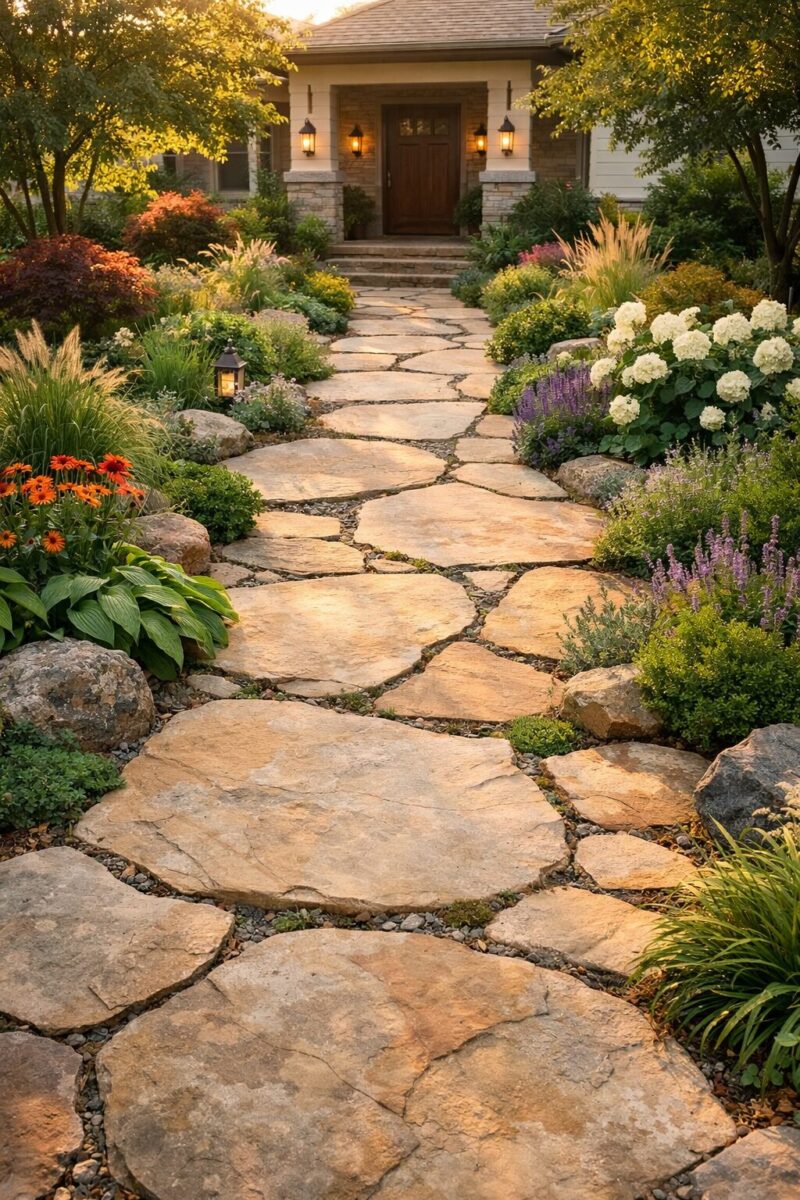 12 Stepping Stone Pathway Ideas to Transform Your Garden 3 FGFTRY