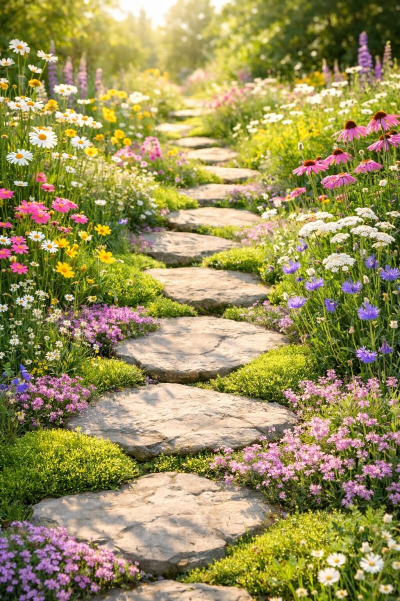 12 Stepping Stone Pathway Ideas to Transform Your Garden 4 RTE2
