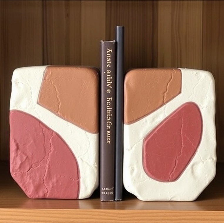 12 Air Dry Clay Projects to Make 7 bookends and decor image 1