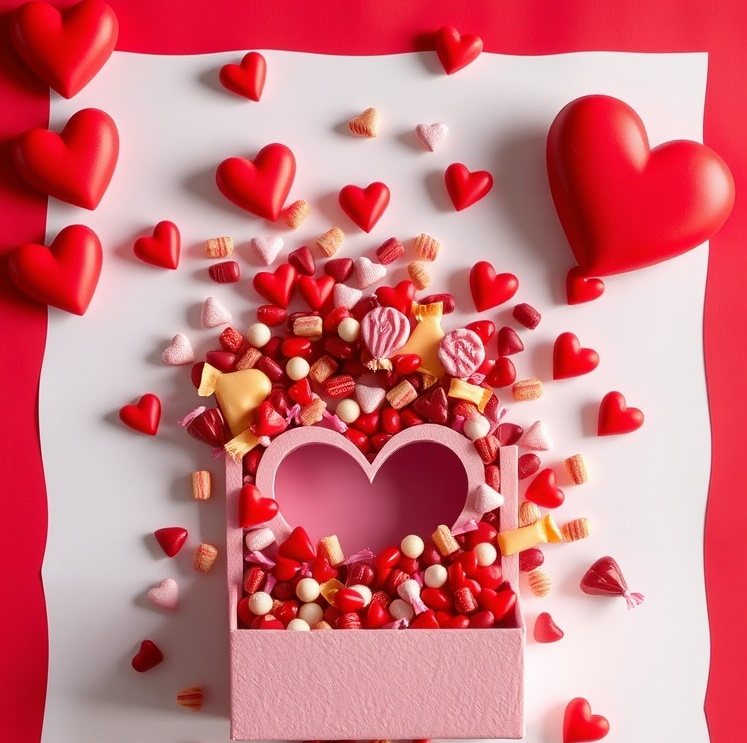 15 Easy Valentine's Day Decorations That Are Amazing 1 candy explosion w image 2