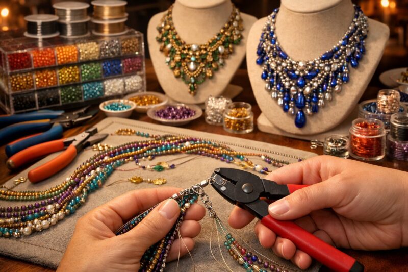 3 Beaded Necklace Tutorial to Try: Create Stunning Jewelry at Home 💎 image