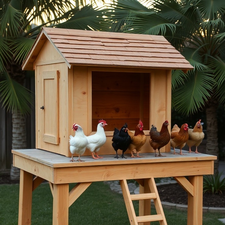 10 Easy Chicken Coop Ideas for Your Backyard: Simple Solutions for Happy Hens 4 raised platform co image1