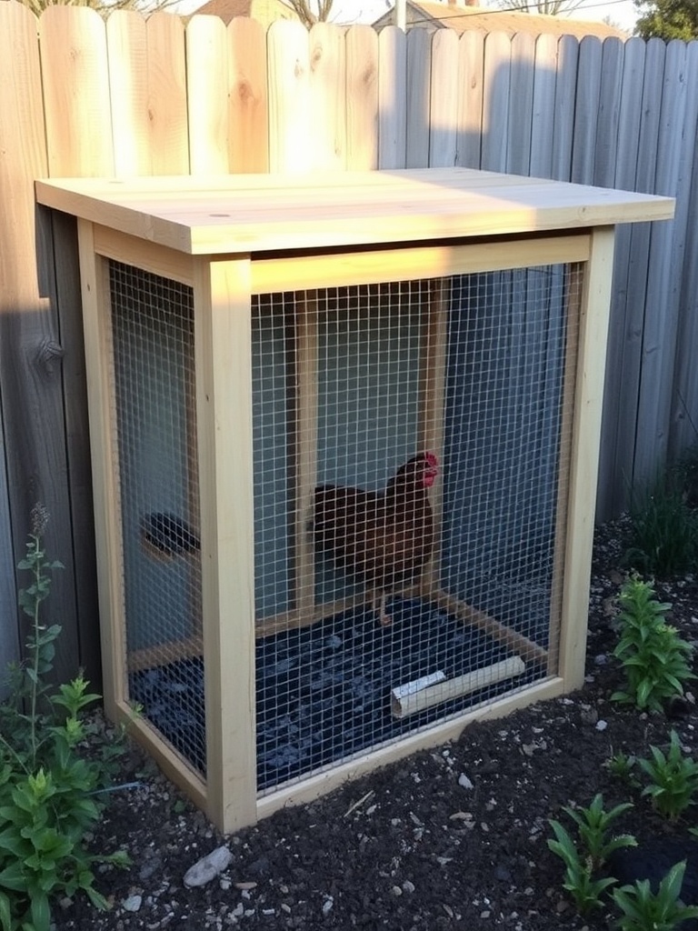wall lean to chick image