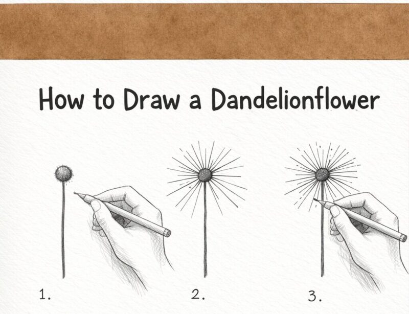 How to Draw Dandelion Like a Pro in Minutes 1 ddd