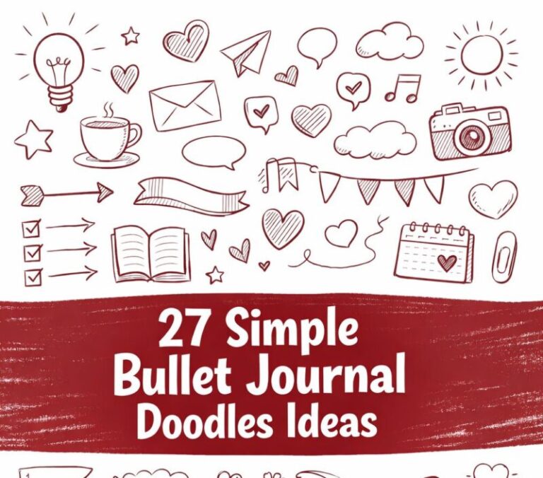 27 Simple Bullet Journal Doodles Ideas That Look Pro Fast 70 dfre