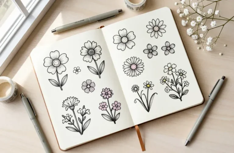 16 Cute Flower Doodles to Draw That Glow Off the Page