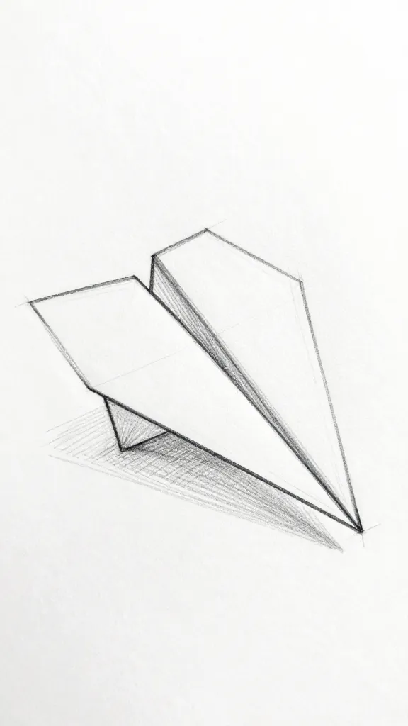 How to Draw Paper Plane Doodle Fast 2 Item 1
