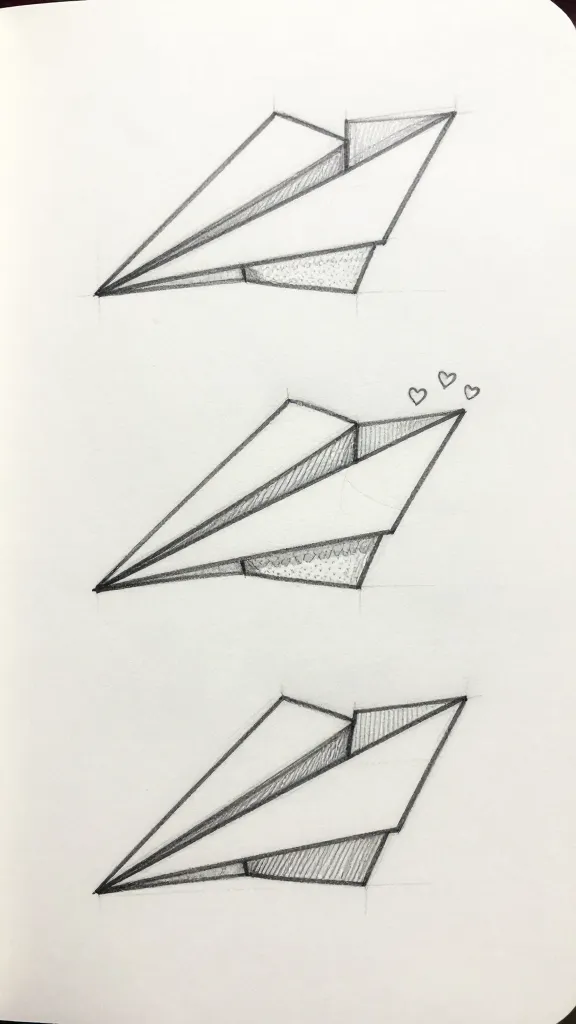 How to Draw Paper Plane Doodle Fast 6 Item 5
