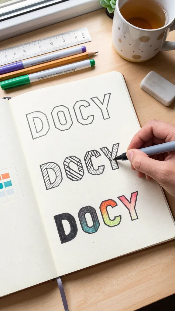 10 Bullet Journal Lettering Ideas for Beginners That Pop 6 Item 5