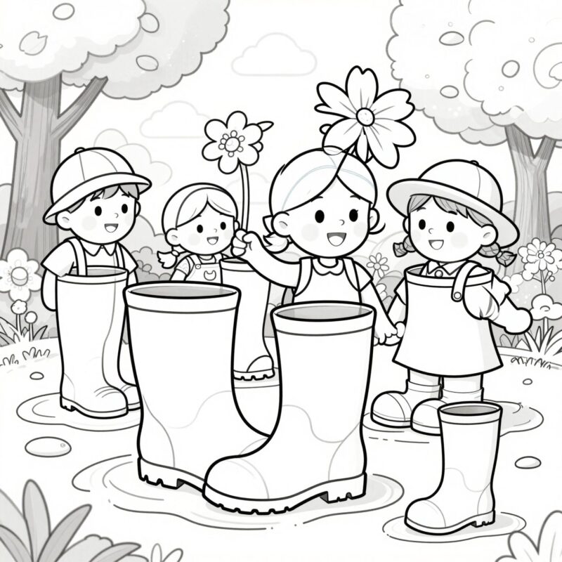 7. Rain Boots and Puddles Parade